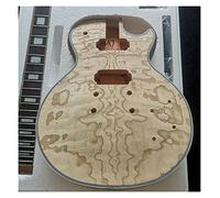 ALFAAL Cuerpo de Guitarra Maple De La Llama De Guita Eléctrica Veneer + Mahogany Okoumany Cuello del Cuerpo Fingerboard DIY Guitarra (Color : 02)