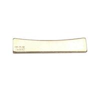 ALFAAL Diapasón De Latón con Radio De Guitarra Dorado De 9 Tamaños, Prensa De Traste, Herramientas para Insertar Caul, Herramienta para Guitarrista Luthier (Color : 7.25)