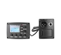 ALFAAL Ecualizador EQ De 4 Bandas para Guitarra Acústica, Amplificador De Tono Y Volumen, Preamplificador, Pastilla Piezoeléctrica, Pantalla, Accesorios para Guitarra