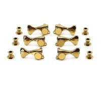 ALFAAL Eje De La Perilla De Guitarra Acústica Tonos De Cuerda De Cadena Mariposa Sintonizador De Pescado (Color : Gold)
