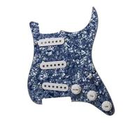 ALFAAL Eléctrica Golpeador Humbucker Alnico-3 SSS Precableado Guitarra Golpeador Cargado Pastillas Escalonadas 48mm 50mm 52mm para Guitarra FD ST Multicolor(D)