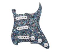 ALFAAL Eléctrica Golpeador Humbucker Alnico-3 SSS Precableado Guitarra Golpeador Cargado Pastillas Escalonadas 48mm 50mm 52mm para Guitarra FD ST Multicolor(A)