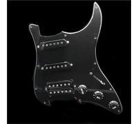 ALFAAL Eléctrica Golpeador Humbucker Cableado De Golpeador De Guitarra SSH Precableado Cargado + Interruptor De Silencio Pastilla De Doble Bobina para Guitarra Eléctrica ST(G)