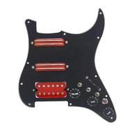 ALFAAL Eléctrica Golpeador Humbucker Cableado De Golpeador De Guitarra SSH Precableado Cargado + Interruptor De Silencio Pastilla De Doble Bobina para Guitarra Eléctrica ST(E)