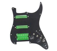 ALFAAL Eléctrica Golpeador Humbucker Cableado SSH Pickguard Cargado Precableado + Interruptor De Silencio ST Guitarra Eléctrica Pastilla De Doble Bobina(E)