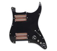 ALFAAL Eléctrica Golpeador Humbucker Golpeador De Guitarra Eléctrica con División De Bobina HH Estilo De Dos Hojas 15K con Dos Humbucker Placa Raspadora Precableada Cargada(E)