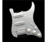 ALFAAL Eléctrica Golpeador Humbucker Golpeador De Guitarra Eléctrica SSH Golpeador Precableado Cargado con Cableado Golpeador De Guitarra SSH Conjunto De Pastilla Scratchplate(F)
