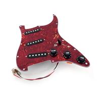 ALFAAL Eléctrica Golpeador Humbucker Juego De Pastillas De Bobina Única para Guitarra Eléctrica SSS Golpeador Cargado Precableado Piezas De Repuesto para Guitarra Eléctrica ST Pastillas Pickguard(B)