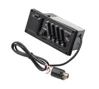 ALFAAL EQ Ecualizador De Guitarra Acústica De 4 Bandas Amplificador De Preamplificador De Guitarra Acústica Pastilla Piezoeléctrica Salida De 6,5 MM De 5 Uds