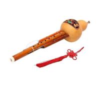 ALFAAL Flauta De Cucurbitáceas De Calabaza Hulusi Hecha A Mano China, Instrumento Musical Étnico, Llave De C con Estuche para Principiantes