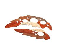 ALFAAL Golpeador De Guitarra para Principiantes Golpeador De Guitarra De Madera con Forma De Hoja De UVA Tapas para Orificios De Sonido De Guitarra para Piezas Y Accesorios De Guitarra Acústica