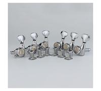 ALFAAL Guitar Machine Heads Sintonizados Versión Actualizada Chrome Locking Sking Tuning Key Pegs Sintonizadores para LP, SG, TL Guitarras Eléctricas (Color : 6L)