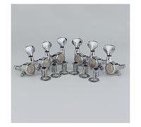ALFAAL Guitar Machine Heads Sintonizados Versión Actualizada Chrome Locking Sking Tuning Key Pegs Sintonizadores para LP, SG, TL Guitarras Eléctricas (Color : 3R3L)