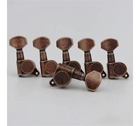 ALFAAL Guitarra De Bloqueo De Guitarra Guitarra Tuning Pegs Máquina Caja De Cabeza Bronce Antiguo (Color : 6R)