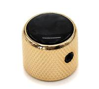 ALFAAL Guitarra Eléctrica Bajo Potenciómetro Perilla Cap Color Concha Lado Con Tornillos Gorra De Oro Volumen Sound Sound MoB