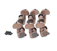 ALFAAL Guitarra Eléctrica Tuning Pegs Sintonizadores De Guitarra Máquina Cabezal Cabeza Media Redonda Botón 3L3R / 6R / 6L (Color : 3L3R)