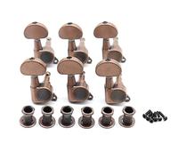 ALFAAL Guitarra Eléctrica Tuning Pegs Sintonizadores De Guitarra Máquina Cabezal Cabeza Media Redonda Botón 3L3R / 6R / 6L (Color : 6R)