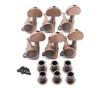 ALFAAL Guitarra Eléctrica Tuning Pegs Sintonizadores De Guitarra Máquina Cabezal Cabeza Media Redonda Botón 3L3R / 6R / 6L (Color : 6L)