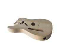 ALFAAL Guitarra TL De Mano Izquierda, Cuerpo De Tele Guitarra Sin Terminar En Madera Maciza Natural, Piezas De Guitarra DIY con Daños, Accesorios De Reemplazo