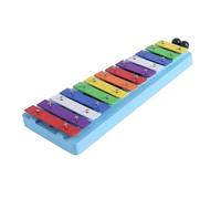 ALFAAL Instrumento De Golpeo Xilófono Xilófono Glockenspiel De 13 Notas Teclas Metálicas Coloridas Instrumento Musical De Mano con Ritmo De Percusión