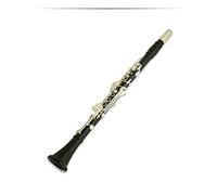 ALFAAL Instrumento Musical B Plano De Ébano Clarinete, Cupronickel Botones Clarinete Plateado Clarinetes