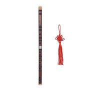 ALFAAL Instrumento Tradicional Chino Dizi Flauta De Bambú Amargo Con Nudo Chino Para Principiantes C/D/G Flautas de bambú para principiantes (Color : D)