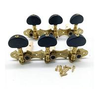 ALFAAL Izquierda Derecha Derecha Guitarra Cadena Sintonización De Clavijas Máquina Cabezas Afinadoras 3L3R Accesorios De Guitarra Profesional (Color : Black Gold)