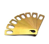 ALFAAL Juego De Cuñas De Latón para Cuello De Guitarra, Placa De Conexión para Cuello, Herramienta Luthier De Reparación De Cuello con Perno, Accesorios para Guitarra, 8 Uds.