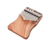 ALFAAL Kalimba 17 Teclas Kalimba De Pulgar De 17 Teclas De Madera De Alcanfor En Clave C con Estuche De Transporte Pegatinas De Escala Y Martillo De Afinación(A)