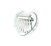 ALFAAL Kalimba 17 Teclas Mini Órgano De Pulgar Transparente para Amantes De La Música Instrumento De Teclado Kalimba Acrílico 8 Teclas(D)