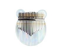 ALFAAL Kalimba 17 Teclas Piano De Pulgar Acrílico Kalimba De 17 Teclas con Sonido Transparente Instrumento De Xilófono para Principiantes