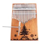 ALFAAL Kalimba 17 Teclas Piano De Pulgar De Caoba con Tablero Único Y Orificio De Sonido Kalimba De 17 Teclas Instrumento con Accesorios Completos(B)