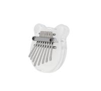 ALFAAL Kalimba 17 Teclas Piano De Pulgar Kalimba De 8/17 Teclas Acrílico Transparente Forma De Oso Arcoíris Instrumento Musical De Piano para Dedos(A8)