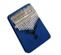 ALFAAL Kalimba Profesional Escala cromática Azul Zafiro Piano de Pulgar de 17 Tonos Kalimba Kalimba Piano de Dedo para Principiantes portátil