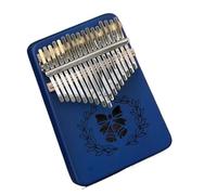 ALFAAL Kalimba Profesional Yue Bell Zafiro Azul Escala cromática 17 Tonos Pulgar Piano Kalimba Kalimba Principiante Dedo Piano portátil