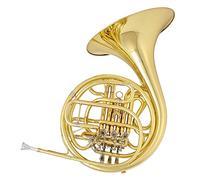 ALFAAL Las Trompas Francesas De Cuatro Botones De Doble con Teclas Si Bemol Y FA Son Adecuadas para Actuaciones De Bandas De Música. Profesión Cuerno Francés