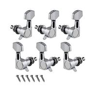 ALFAAL Llaves De Ajuste De Guitarra Acústica Sellada PEGS Máquina Cabezas Cabezas Sintonizadores 1L / 1R / 1L1R / 3L3R para Piezas De Guitarra (Color : 1L1R Chrome)