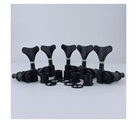 ALFAAL Máquina De Guitarra Baja Cabezas De Cromo Engranaje Abierto Negro (Color : 3R2L)
