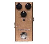 ALFAAL Mini Guitarra Eléctrica Pedal De Retardo Digital Tiempo/Nivel/Pedal De Efecto De Perilla De Repetición Pedal De Efecto De Retardo De Bypass Verdadero Accesorios para Efectos de Guitarra
