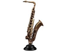 ALFAAL Mini Modelo de Instrumento Musical Adornos De Modelos De Instrumentos Musicales Decoraciones para El Hogar Y La Sala De Estar Manualidades Saxofón