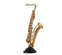 ALFAAL Mini Modelo de Instrumento Musical Adornos De Saxofón Modelos De Instrumentos Musicales Adornos De Escritorio Decoraciones para Escaparates De Tiendas Y Hogares