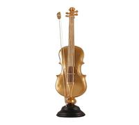 ALFAAL Mini Modelo de Instrumento Musical Adornos De Violín para El Porche De La Casa Sala De Estar Mueble De TV Instrumento Musical Creativo Modelo Dorado