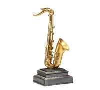 ALFAAL Mini Modelo de Instrumento Musical Adornos Modelo Saxofón Moderno Simple Instrumento Musical Decoración del Hogar Regalo Adornos