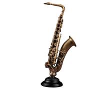 ALFAAL Mini Modelo de Instrumento Musical Hermoso Modelo De Saxofón para Amantes De La Música Adornos Estatua De Instrumento Musical Decoración del Hogar Escultura para Sala De Estar