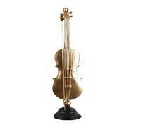 ALFAAL Mini Modelo de Instrumento Musical Instrumento Dorado VIOLÍN Saxofón Obra De Arte Musical Figuras Decorativas Accesorios De Decoración del Hogar Adornos(B)