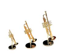 ALFAAL Mini Modelo de Instrumento Musical Mini Instrumento Musical Modelo Trompeta Decoración De Escritorio En Miniatura Adornos De Regalo Realistas para Amantes De La Música(M)