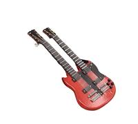 ALFAAL Mini Modelo de Instrumento Musical Mini Modelo De Guitarra Eléctrica Instrumento Musical Adornos Modelo De Bajo Eléctrico(D)