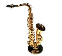 ALFAAL Mini Modelo de Instrumento Musical Modelo De Instrumento Musical Modelo De Saxofón Alto Adornos Colgantes De Instrumentos Musicales Accesorios De Instrumentos Musicales(A)
