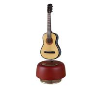 ALFAAL Mini Modelo de Instrumento Musical Réplica De Caja De Música En Miniatura para Guitarra Violín Arpa Adornos para Instrumentos Musicales(A)