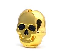 ALFAAL Multicolor 6 Uds Plástico Forma De Cabeza De Calavera Afinación De Guitarra Clavija Sintonizador Cabeza De Máquina Reemplazo De Botón Pomo Manija (Color : Gold 6pcs)